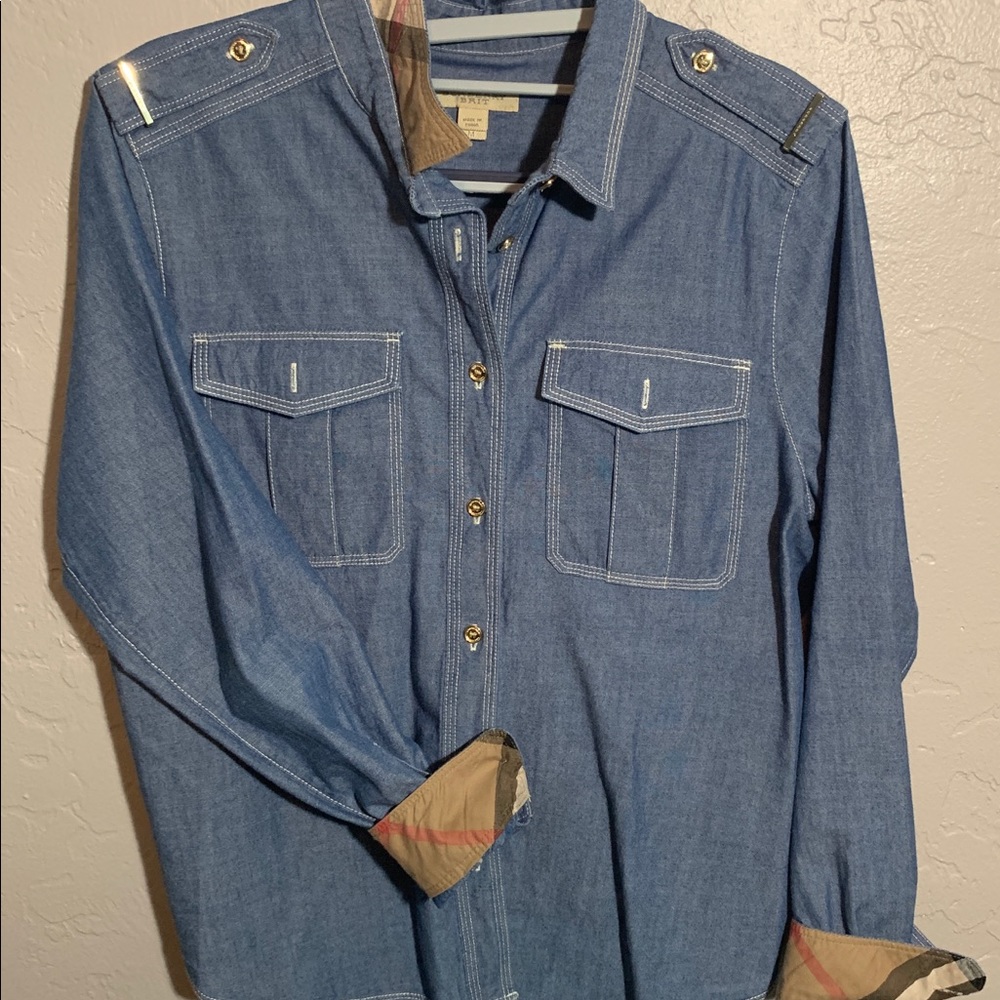 Burberry Women’s Denim Button Down